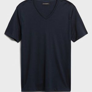 BANANA REPUBLIC LUXURY-TOUCH V-NECK MENS T-SHIRT S
